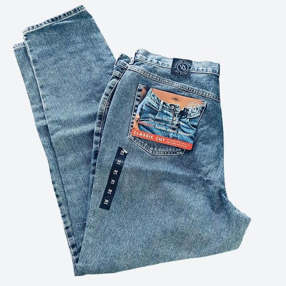 Venezia Jeans Womens 20 Tall Classic Cut Lane Bryant High Rise Tapered Denim - Picture 1 of 9